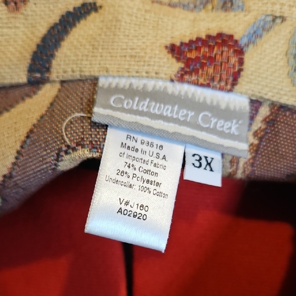 Coldwater Creek Tan Women's Swing Jacket 98516 - Picture 2 of 7